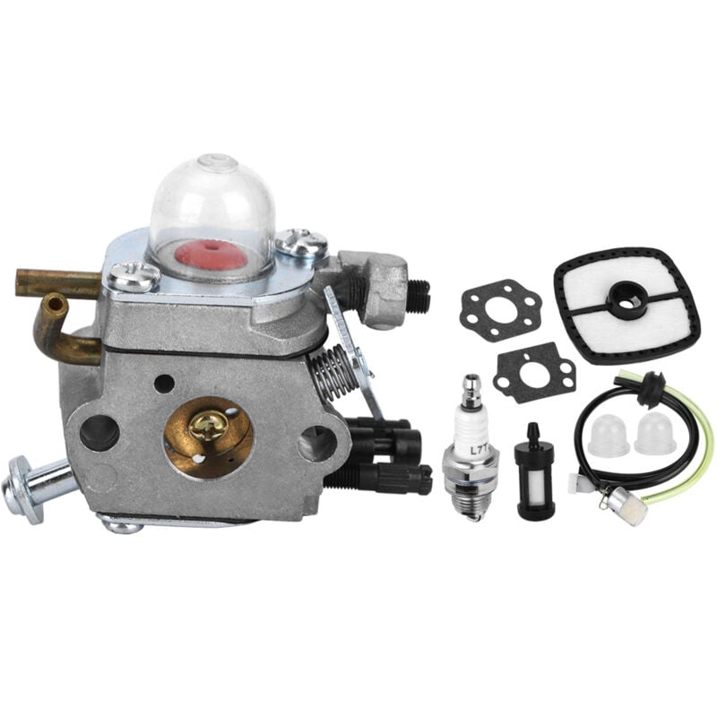 Decdeal Kit de Carburateur en Aluminium pour Echo PB‑2155 Souffleur de Débris de Feuilles pour Zama C1U‑K43B ES‑2100