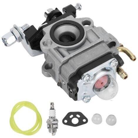 Eosnow Kit de Carburateur,Kits de Carburateur 10mm de Remplacement,Pour Désherbeur 1E34F 1E36F TU26 TL26 Débroussailleuse 26cc 33cc