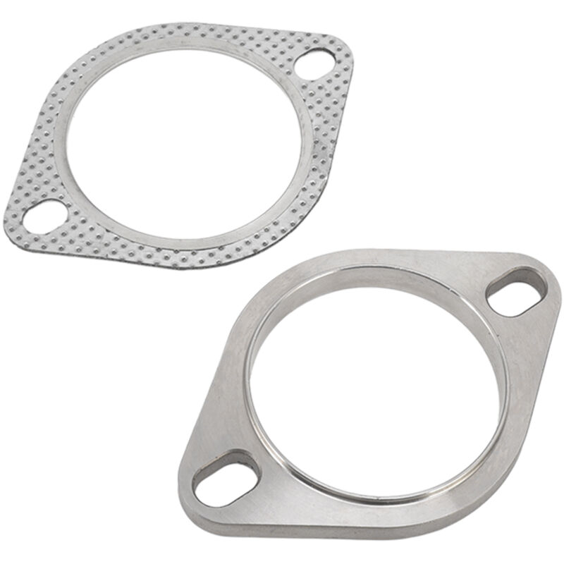 Eosnow - Kit de connexion de bride d'échappement, 2 boulons, 3 pouces, en alliage métallique universel pour collecteurs de catback de tuyau de