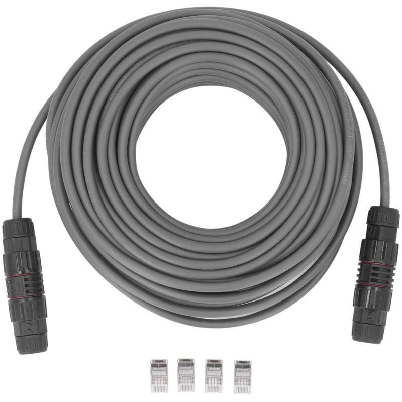 Eosnow - Kit de réparation d'extension de cable de 75 pieds, pour Starlink IP68, étanche, sans oxygène, cable de remplacement en cuivre, rallonge