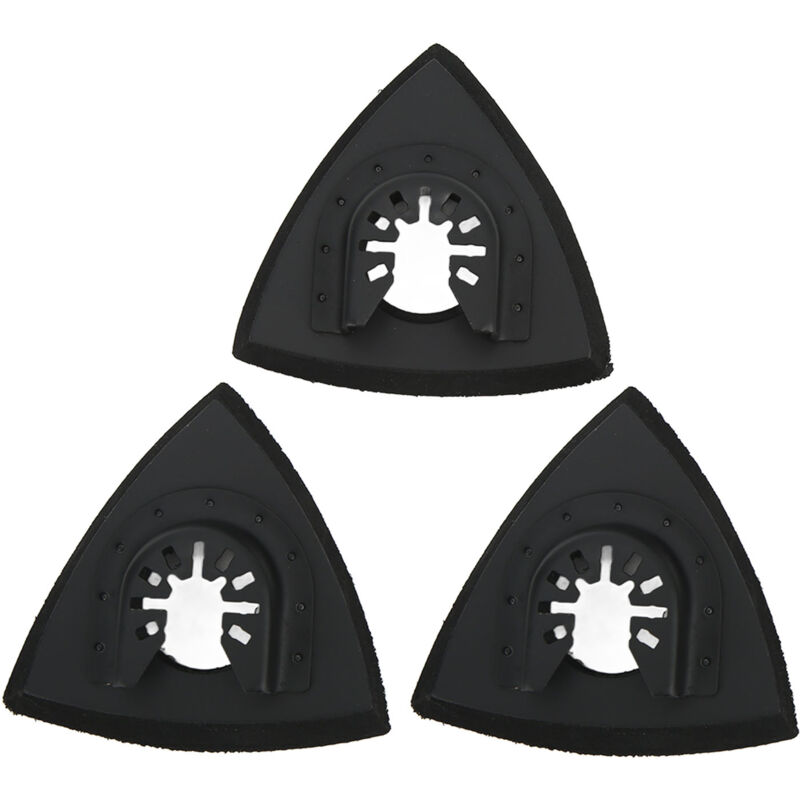 Kit de tampons de ponçage multi-outils oscillants, Triangle à dégagement rapide, 3 pièces, pour remplacement - Eosnow