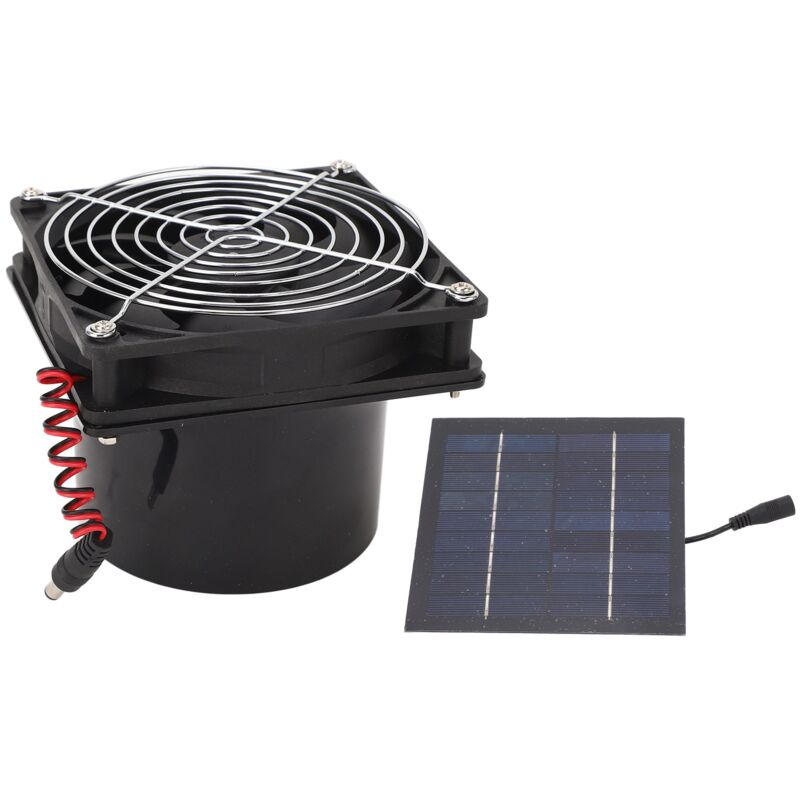 Kit de ventilateur de panneau solaire 50W, ventilateur d'extraction solaire, Dissipation thermique efficace, 5 à 12V - Eosnow
