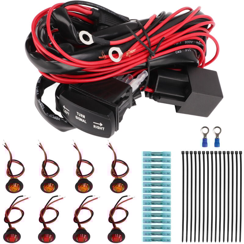 Eosnow - Kit d'éclairage à bascule pour clignotants utv atv Street Legal Kit d'éclairage de clignotant de remplacement pour interrupteur de virage