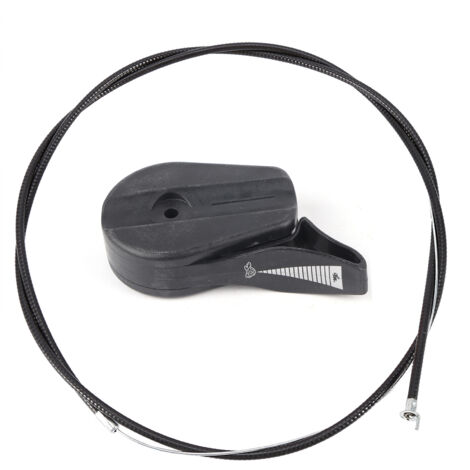 Eosnow Kit di sostituzione del comando dell'interruttore del cavo dell'acceleratore da 59'' per tosaerba da giardino (nero)