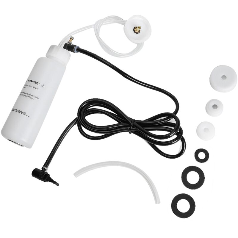 Image of Eosnow - Kit di spurgo del fluido per spurgo della frizione dei freni dell'auto da 500 ml. Strumento per pompa a vuoto alimentato ad aria