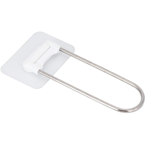 Eosnow Kleidung Hanger Organizer Edelstahl Ushape Wandlager für Badezimmer Balkon Weiß weiß