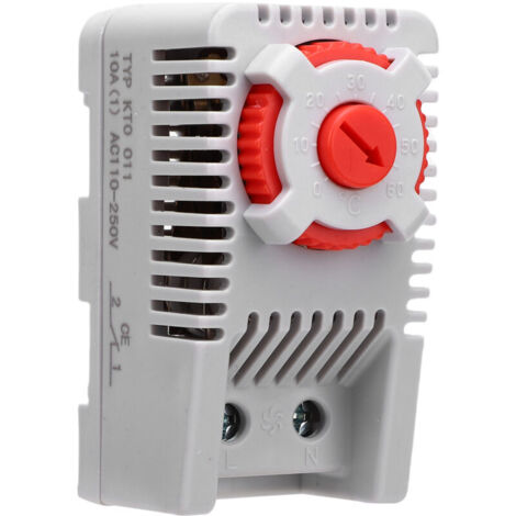 Eosnow KTO011 Mechanical thermostat 0 to 60 ℃ normally closed NC temperature controller switch for controlling heaters