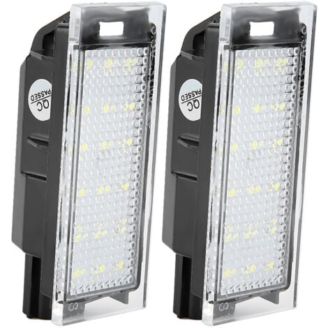 Eosnow Lámpara de luz LED para matrícula de coche, 2 uds., para Twingo/Clio/Megane/Lagane