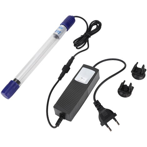 Eosnow Lampe de nettoyage UV pour Aquarium, élimination des algues sous-marines, lumière d'eau, prise ue, 220V