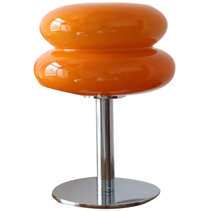 Eosnow - Lampe de table tarte aux ufs pour filles, économe en énergie, lumière douce, lampe de table en verre mignonne, lampe de bureau usb pour