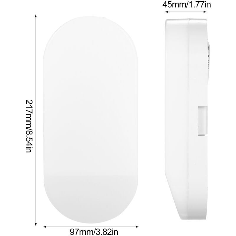 Eosnow Lampe LED intelligente à Induction murale, contrôle du son et de la lumière, capteur de mouvement, nuit, pour chambre à coucher, couloir,