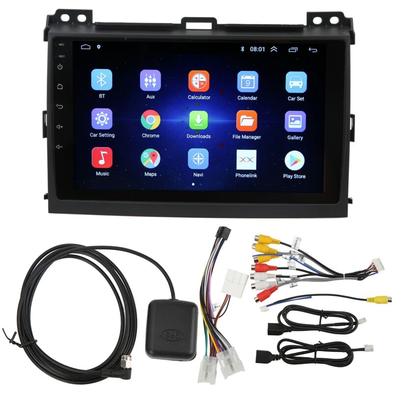 Lecteur multimédia stéréo à écran tactile pour voiture, système de Navigation gps de remplacement pour Land Cruiser Prado 120 LC120 2004 – 2009