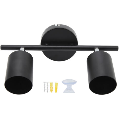 Eosnow LED Track Light Kit 2 Köpfe 10,8 Zoll 90 Grad Rotatable Lighting für Gu10 -Lampendecke
