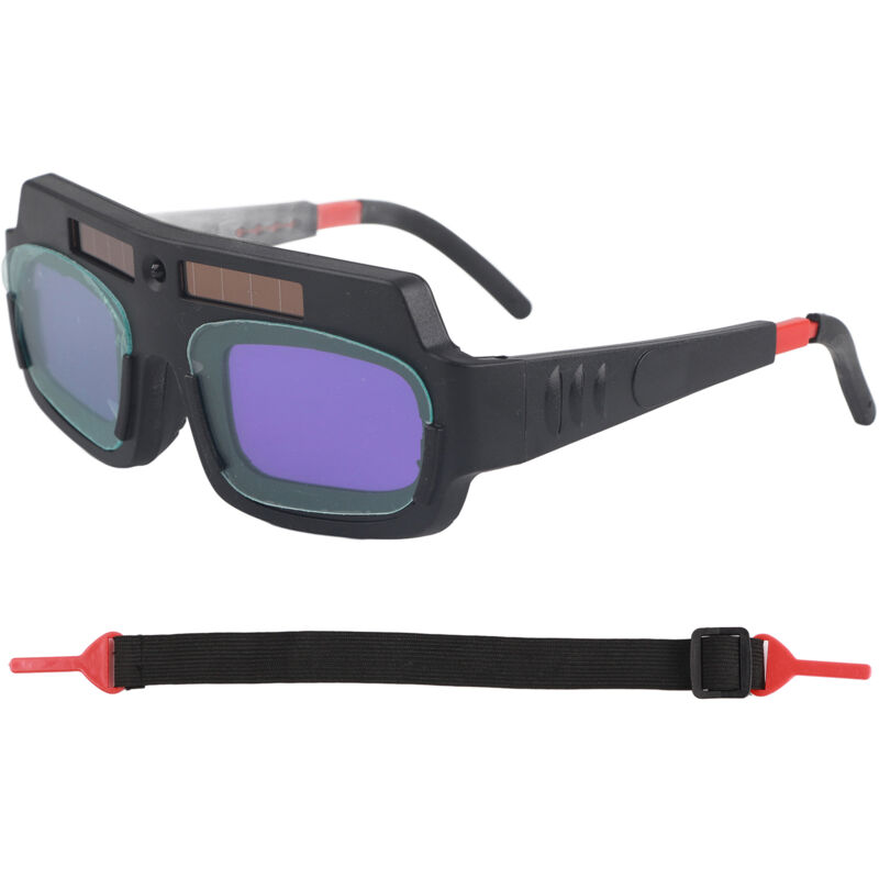 Eosnow Lunettes de soudage à obscurcissement automatique solaire, lunettes de sécurité Anti-rayonnement, Protection réglable pour soudeur,