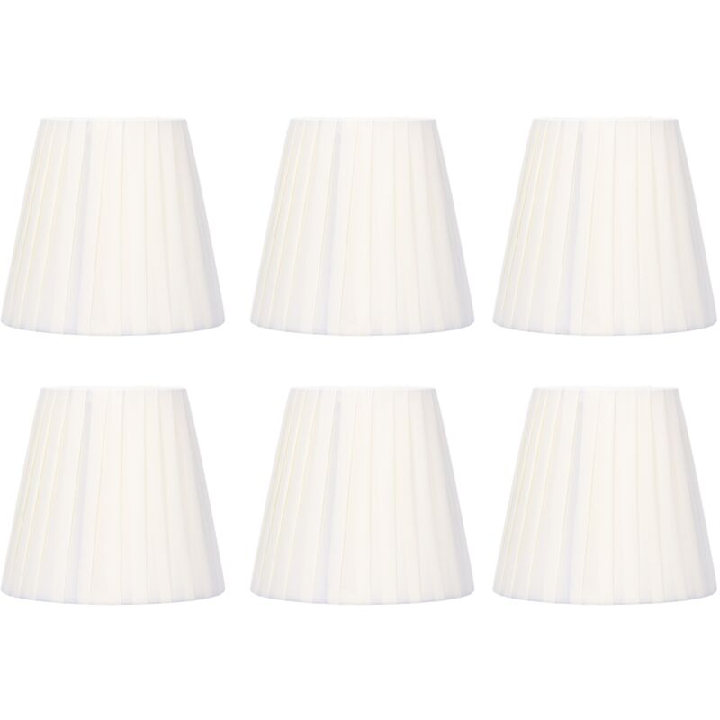 Eosnow Lustre en cristal avec abat-jour en tissu, applique murale moderne et Simple, fournitures ménagères, 6 pièces