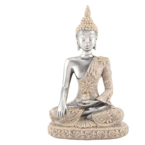 Eosnow Meditations-Buddha-Statue, handgeschnitzte Figur für Heimdekoration, Tischdekoration (1)
