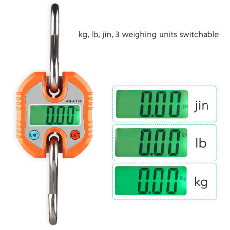 Eosnow Mini balance électronique portable, balance numérique pour bagages, avec fonction de tare et de suivi du zéro, double plage de charge de 150 kg