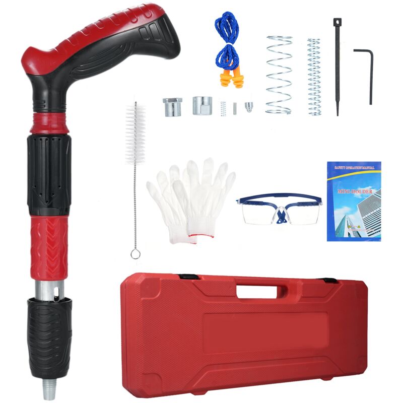 Mini kits de tire-ongles en béton à fixation silencieuse, outil de fixation manuel en acier réglable à 5 vitesses, machine de tir portable à
