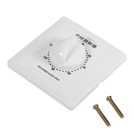 Eosnow Minuterie de pompe haute puissance AC 220V, panneau de commande de compte à rebours mécanique d'intérieur 120 Min