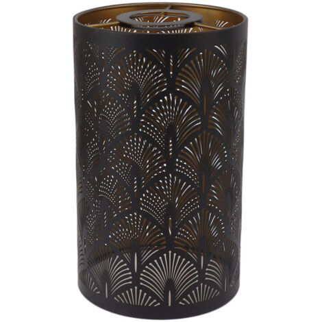 Eosnow Modern Perforated Cylindrical Metal Lampshade E27 E26, Lampshade for Bedroom and Living Room
