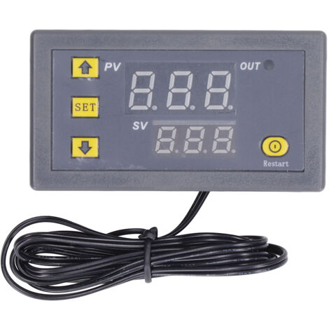 Eosnow Module de contrôle de la température, affichage numérique LED, boîtier ABS, Mini Thermostat 110-220V pour réfrigérateur