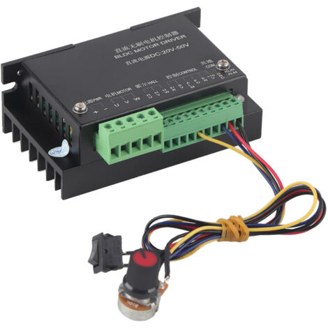 Eosnow Modulo del driver del motore CC, controllo BLDC da 20000 giri / min Borad, mandrino senza spazzole CNC 48V 500 W coppia alta per ventola di scarico degli utensili elettrici