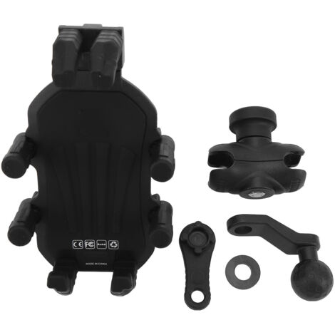 Eosnow Montage du téléphone à moto avec support de choc de la sécurité Absorption à 360 degrés Rotation de rotation Rotation Rotation du rétroviseur pour VTT de scooter