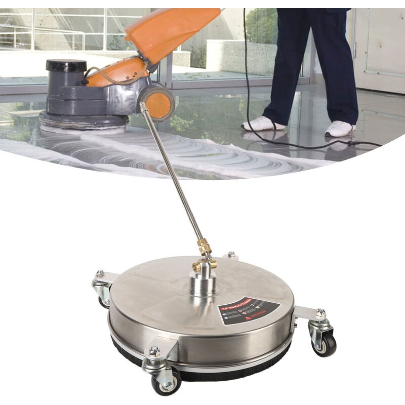 Eosnow - Nettoyeur de Surface professionnel pour nettoyeur à pression de 15 pouces, 4000PSI, avec 4 roues, connecteur rapide de 1/4 pouces