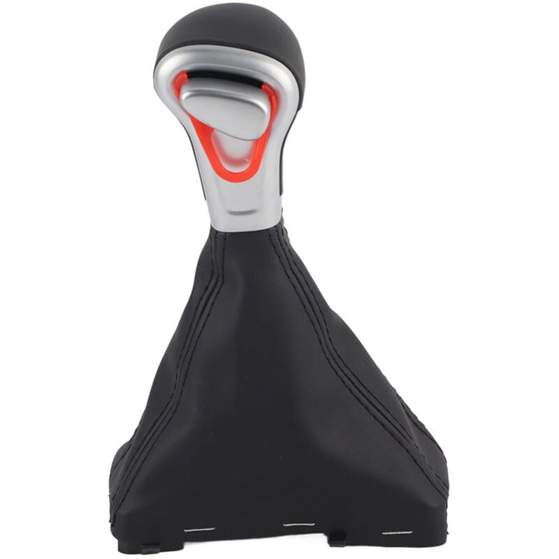 Image of Eosnow - Neue Schaltknauf-Gamaschenmanschettenabdeckung aus schwarzem Leder für A5 A4L Q5 B8 B8PA