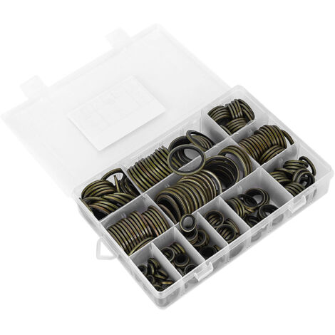 Eosnow O-ring, kit di assortimento di anelli di gomma di tenuta 240 pezzi 12 dimensioni Pressione per rubinetto Kit O-ring idraulico professionale