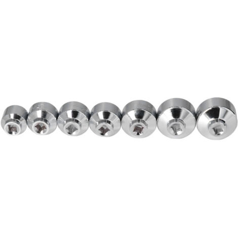 Eosnow Ölfilterdeckel-Schlüssel-Steckschlüsselsatz, 7-teilig, 3/8-Zoll-Antrieb, 24, 27, 29, 30, 32, 36, 38 mm, Ersatz für Mercedes-Benz