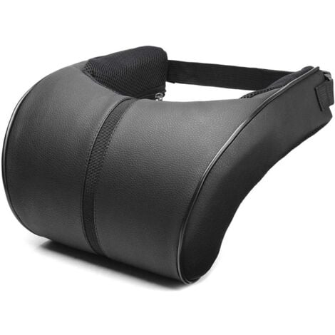 Eosnow Oreiller de cou de voiture en cuir PU, en mousse à mémoire de forme, repose-cou, siège, appui-tête, coussin