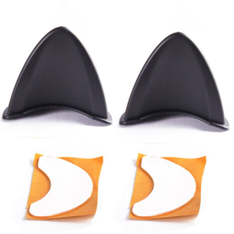Eosnow Oreilles de chat en Silicone avec bandes, 2 pièces, accessoires de casque mignons pour moto de Ski (casque non inclus)