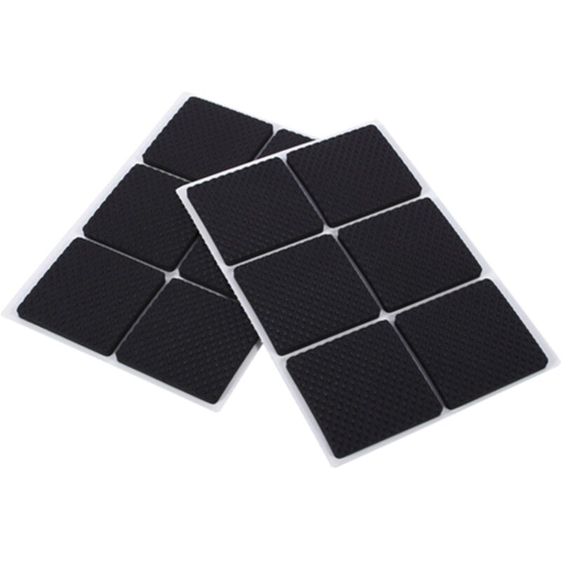Eosnow Patins en caoutchouc pour protection de sol, carrelage noir, meubles pour la maison