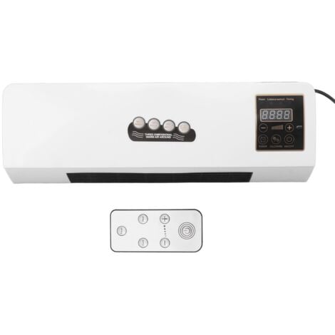 Eosnow, petit chauffage à économie d'énergie, Chauffage électrique portable mural, chauffage de salle de bain et de chambre, froid et chaud [modèle tactile] blanc