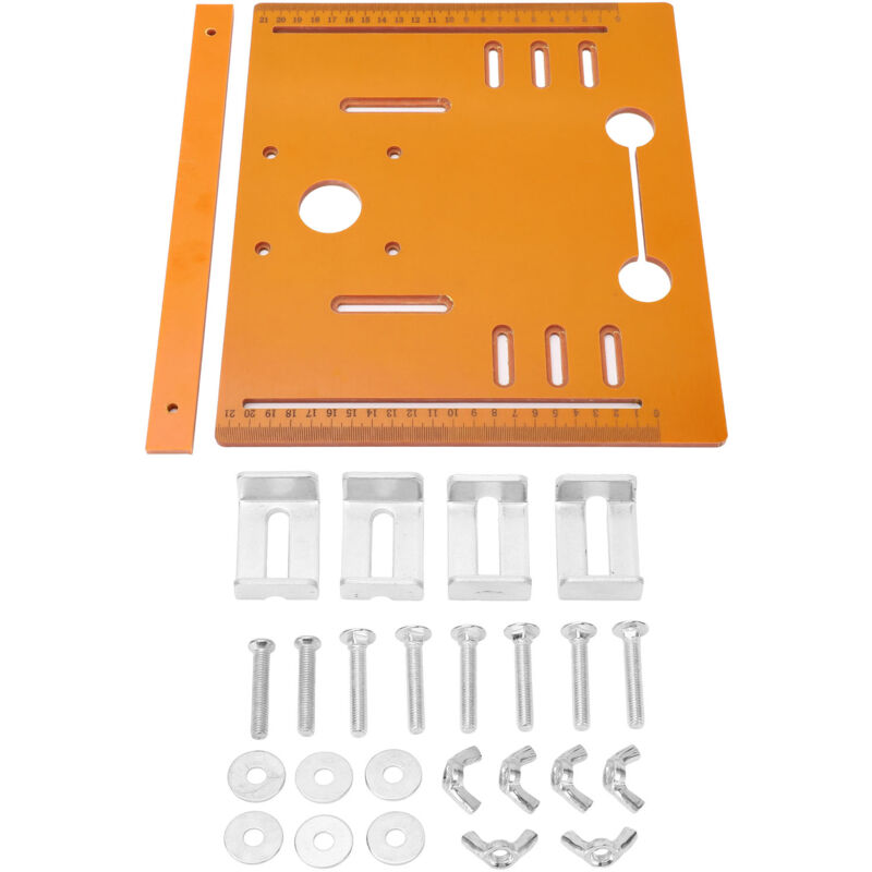 Eosnow - Plaque de base de machine de découpe, guide de scie circulaire, insert de table inférieur, pour projets de menuiserie 28 x 25 cm