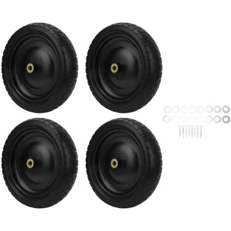 Eosnow Pneus de chariot 13 pouces, 4 pièces, gonflage solide, sans usure, remplacement en polyuréthane résistant à l'usure pour chariot