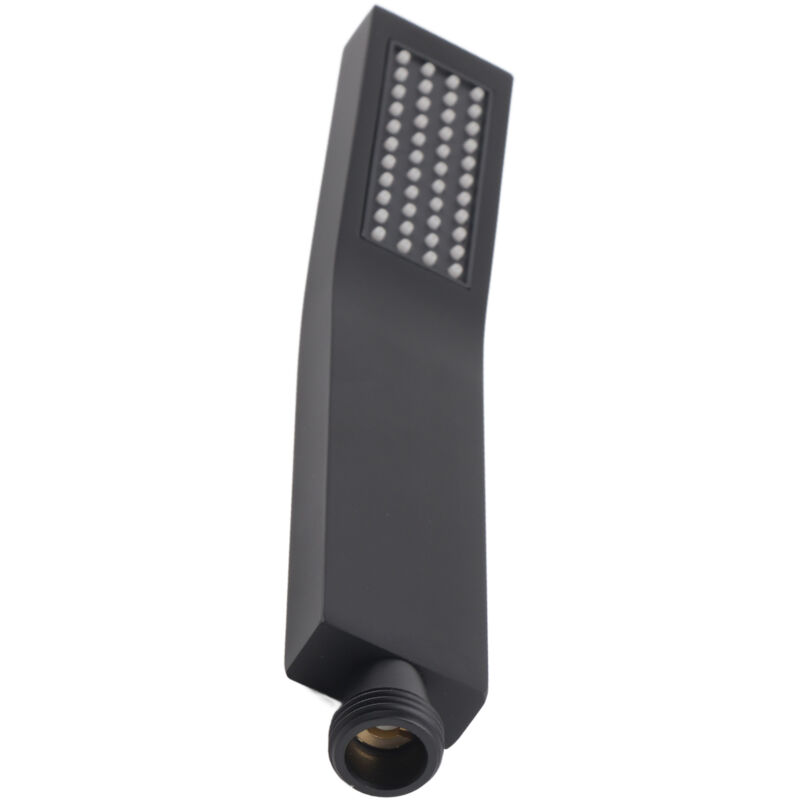 Eosnow - Pommeau de douche à main chromé en laiton noir mat, pulvérisateur de salle de bains, douchette à main