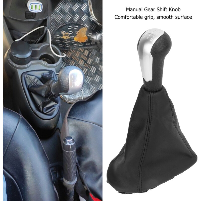 Eosnow - Pommeau de levier de vitesse manuel, Surface lisse, confortable, remplacement pour Spark 2011 – 2016