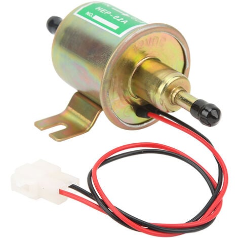 Eosnow Pompe à carburant électrique universelle en ligne basse pression DC 12V pour voiture camion bateau HEP02A