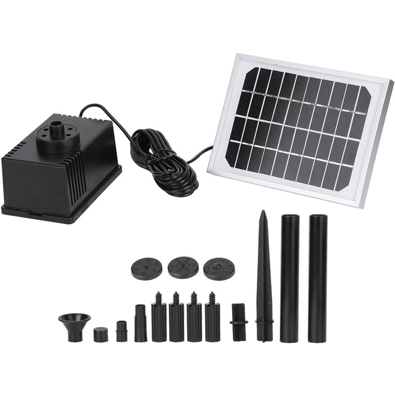 Eosnow - Pompe solaire sans balais 1.8W 9V, Cycle d'eau, fontaine d'étang, fontaine de rocaille