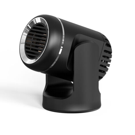 Eosnow Portable Electric Car Heater, 12V, 130W, Heater Fan, Wind Dehumidifier, Defroster, Black/White