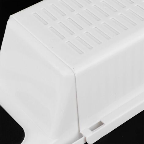 Eosnow Portaoggetti retrattile per vasca da bagno, organizer per giocattoli da bagno, cestino portaoggetti, accessori per il bagno
