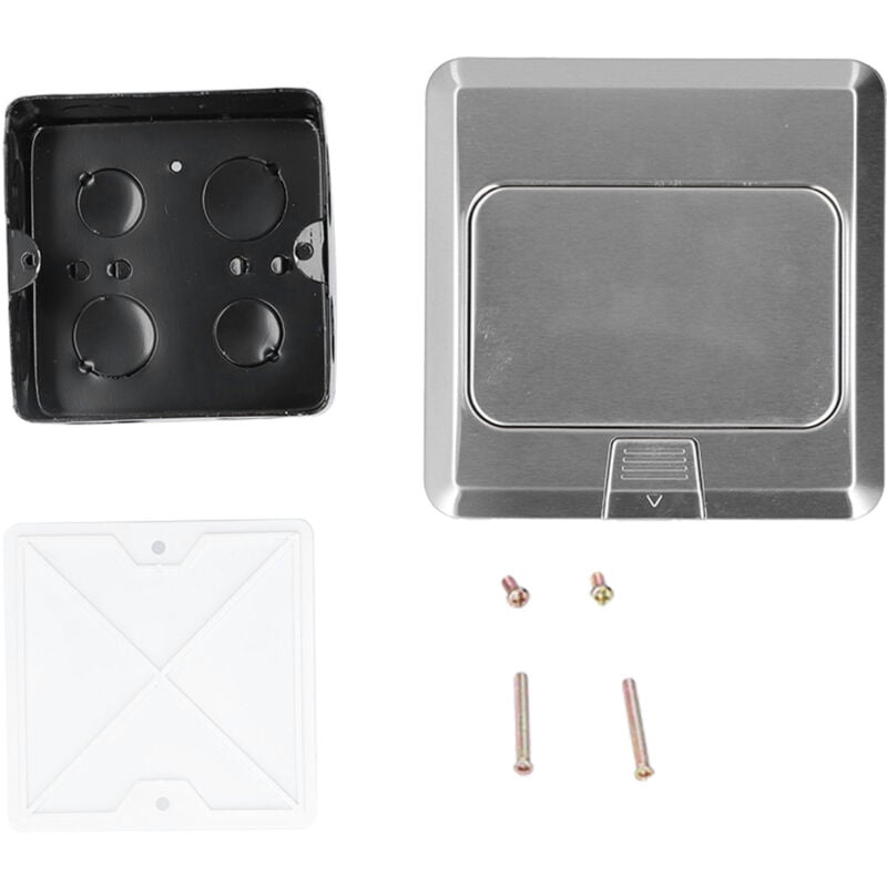 Eosnow - Prise de terre, boîte de sortie de sol intégrée Standard en acier inoxydable, avec outil d'installation ac