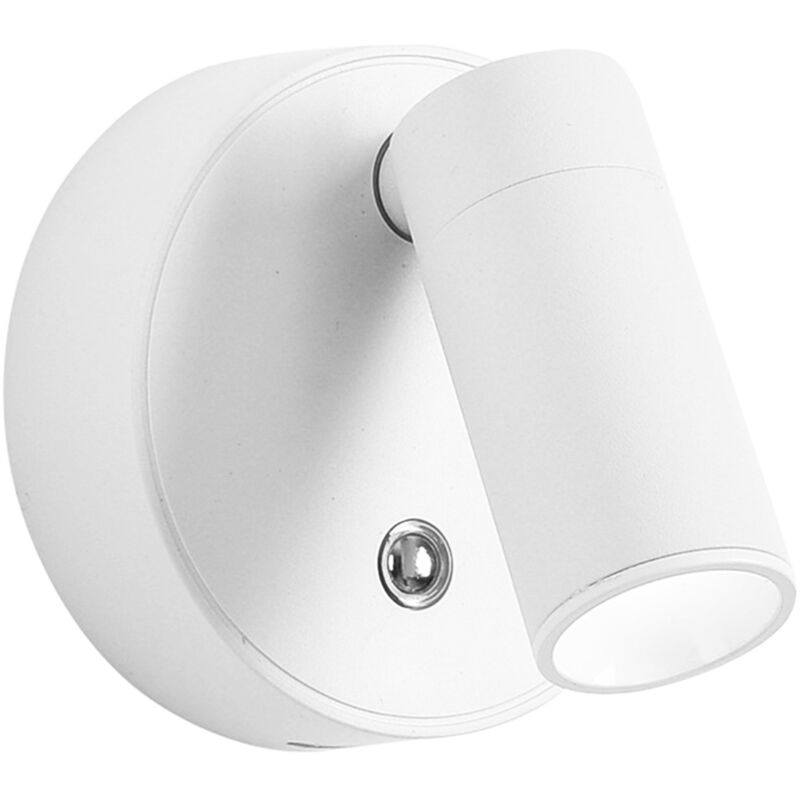 Eosnow Projecteur moderne Lampe murale magnétique Dimmable Chambre Chevet Lampe de lecture Interrupteur tactile Protection des yeux Angle d'éclairage