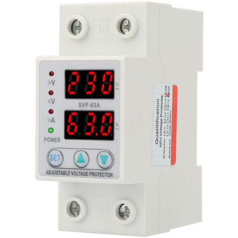 Eosnow Protezione corrente di tensione regolabile monofase con display a doppio LED AC230V 63A