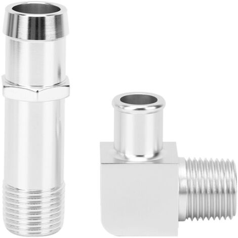 Eosnow Raccord de tuyau de chauffage, pompe à eau 3/4 pouces, 5/8 pouces, 90 degrés, 9514X, remplacement, adapté aux moteurs Chevy SBC V8