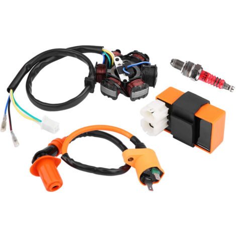 Eosnow Racing Ignition Coil CDI Spark Plug Magneto Stator for GY6 125cc 150cc Moped Scooter