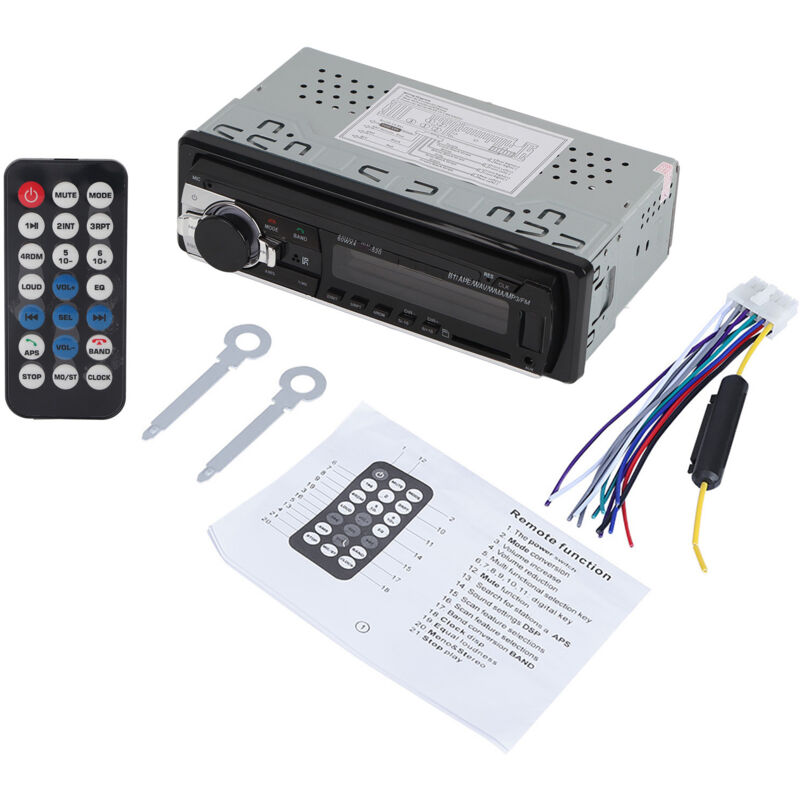 Eosnow - Radio stéréo de voiture Bluetooth numérique MP3 usb sd auxin lecteur fm Indash12V