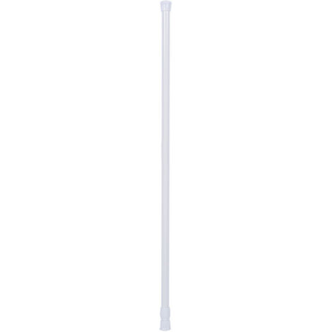 Eosnow Rail de rideau de fenêtre de salle de bains de douche télescopique à ressort extensible, tige de poteau chargée 55 à 90 cm